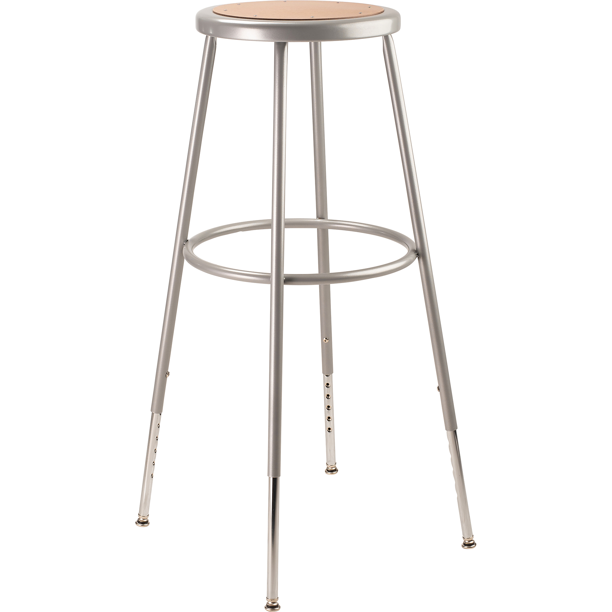National Public Seating, 30.5 -38.5in. Height Adjustable Steel Stool, Primary Color Gray, Included (qty.) 1, Seating Type Office Stool, Model# 6230H